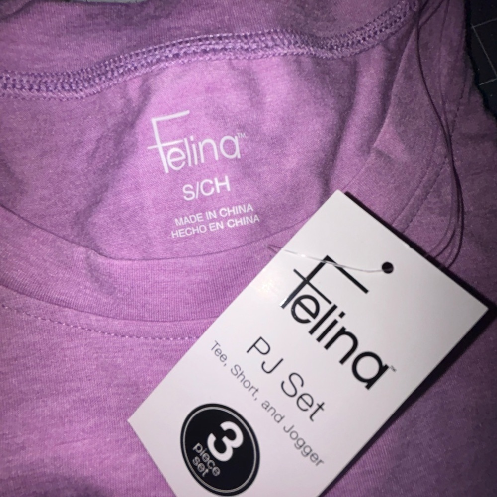 Felina Women's Purple Pajama Pants - Picture 10 of 10